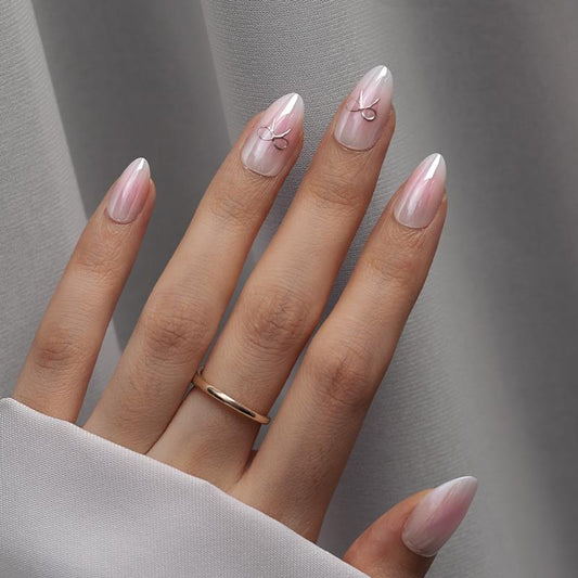 Pinkbabi Almond Nails - Press-On Nail Rings